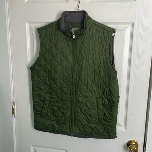 Peter Millar Green Quilted Vest Small